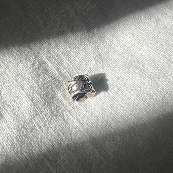 Pandora Rolled Feather Sterling Silver charm - Picture 1 of 5